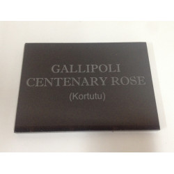 Gallipoli Centenary Rose Memorial Plaque