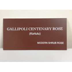 Gallipoli Centenary Rose Nameplate Without Stake